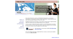 Desktop Screenshot of mir-associates.com